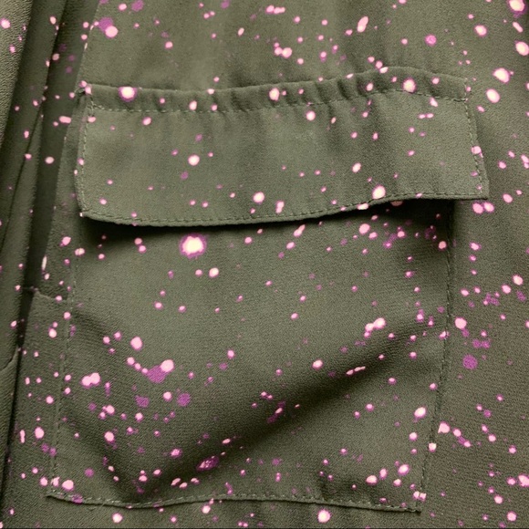 Torrid Black Galaxy Georgette Pullover Blouse - Picture 6 of 11